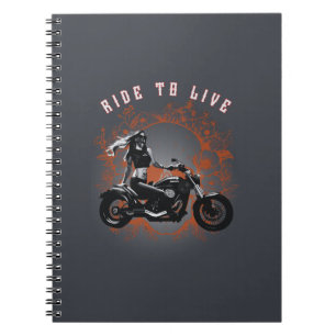 Ride to Life - Biker Girl Notebook