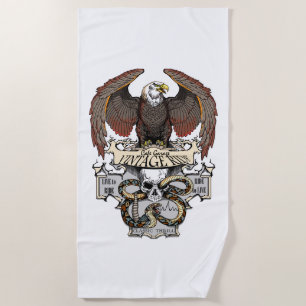 Ride To Live Live To Ride Biker design Beach Towel