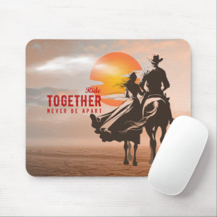 Ride together- A wonderful Western life (2) Mouse Mat