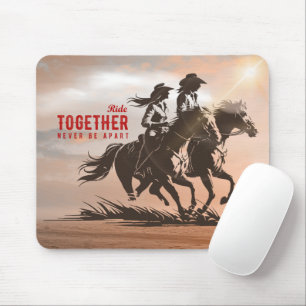 Ride together- A wonderful Western life Mouse Mat