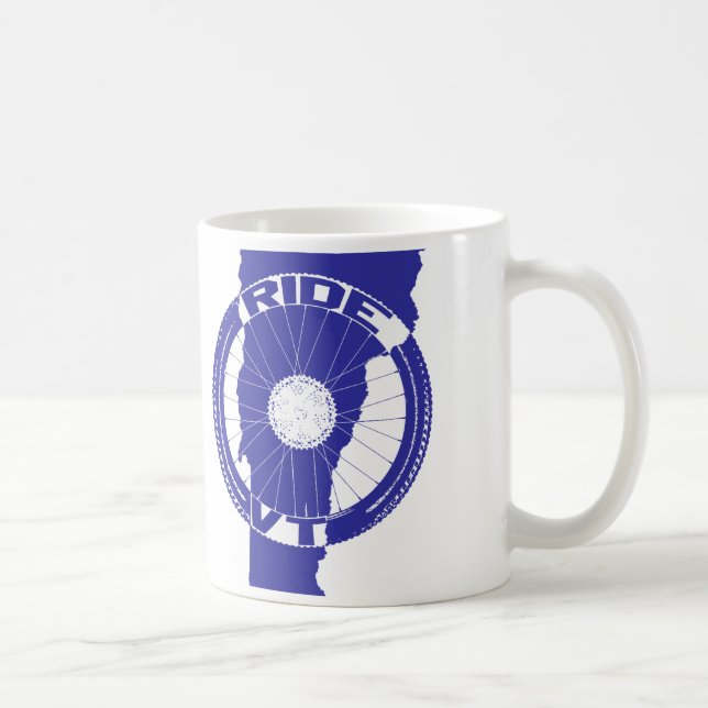 Ride Vermont Coffee Mug (Right)