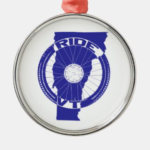 Ride Vermont Metal Tree Decoration