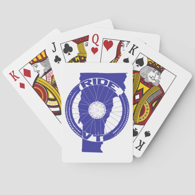 Ride Vermont Playing Cards (Back)