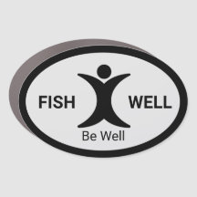 Ride Well Be Well Car Magnet