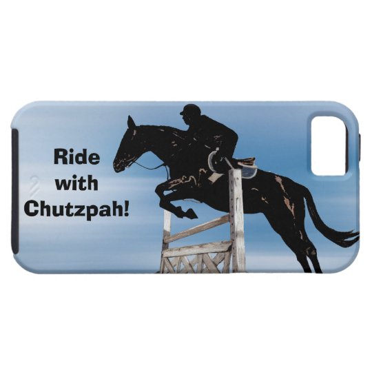 Ride with Chutzpah Horse Jumper iPhone 5 Case