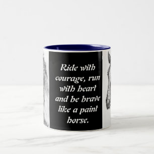Ride with Courage Two-Tone Coffee Mug