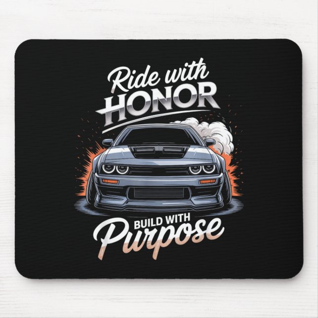 Ride With Honor Car Lover  Mouse Mat (Front)