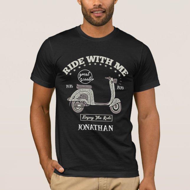 Ride With Me Custom Name T-Shirt (Front)