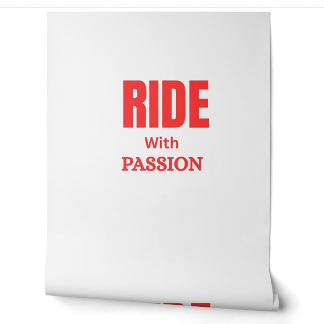 Ride With Passion – Inspirational Motorcycle Typog Wallpaper (Unrolling)