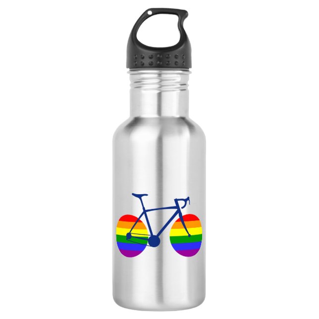 Ride With Pride Bike 532 Ml Water Bottle (Front)