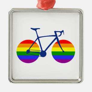 Ride With Pride Bike Metal Tree Decoration