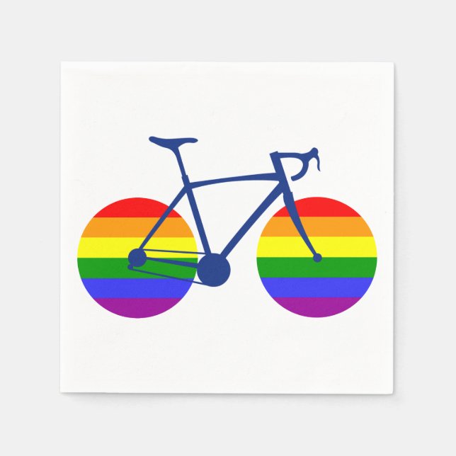 Ride With Pride Bike Napkin (Front)