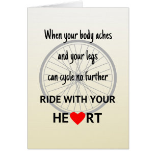 Ride with your heart motivational