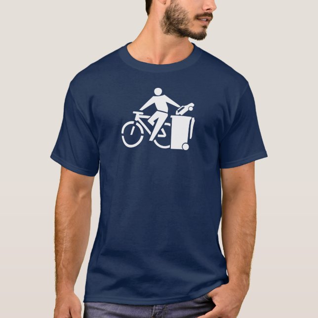 Ride Your Bike, Trash Your Car T-Shirt (Front)