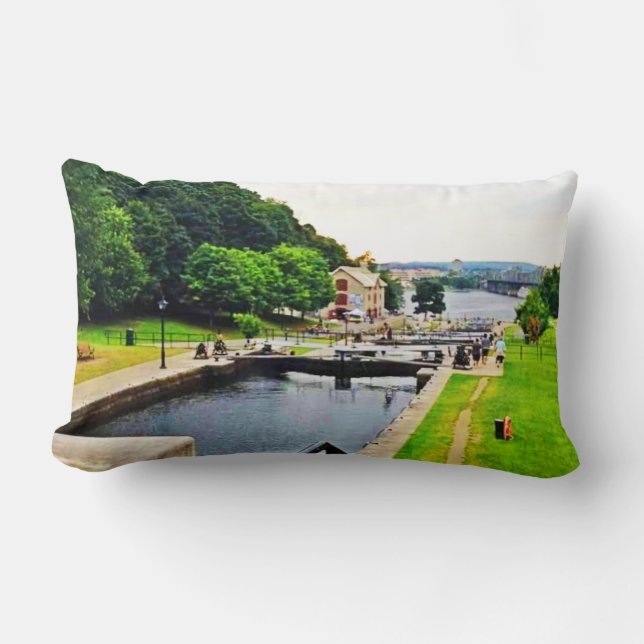 Rideau Canal Waterway. Buy Now Lumbar Cushion (Front)