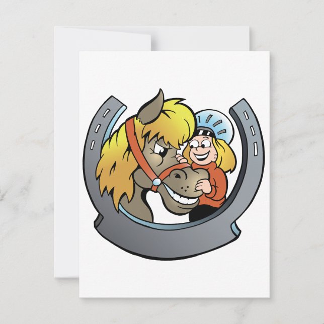 Rider And Horse Invitations (Front)