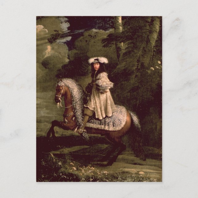 Rider in Blue Postcard (Front)