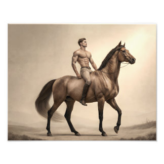 Rider of Legends - Horse Riding Hunk Photo Print