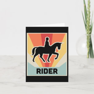 Rider Vintage Horseback Riding Card