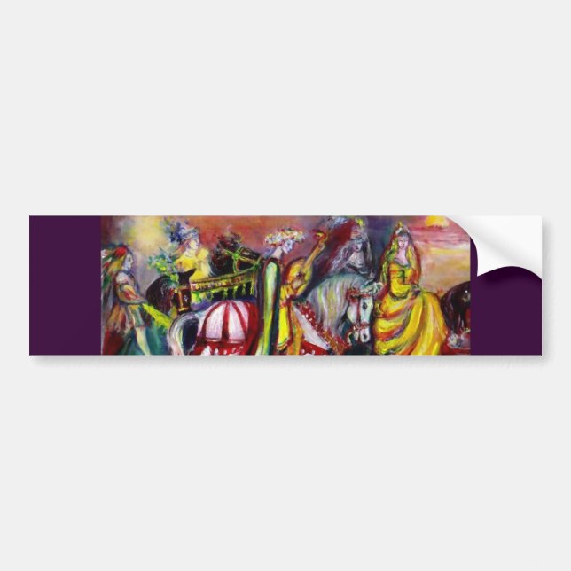 RIDERS IN THE NIGHT detail Bumper Sticker (Front)