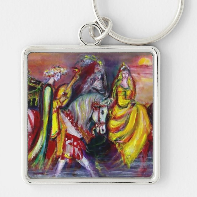 RIDERS IN THE NIGHT detail Key Ring (Front)