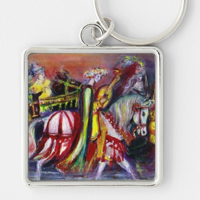 RIDERS IN THE NIGHT detail Key Ring (Front)