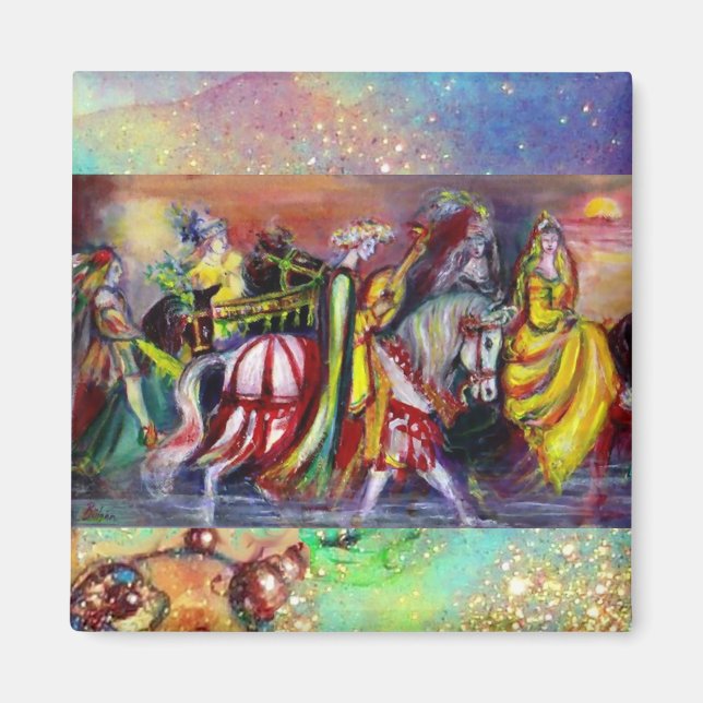 RIDERS IN THE NIGHT detail Magnet (Front)