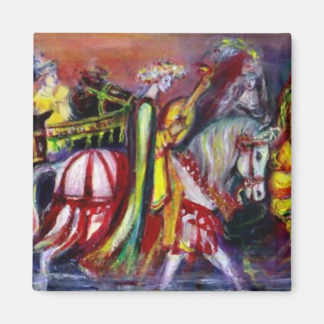 RIDERS IN THE NIGHT detail Magnet (Front)