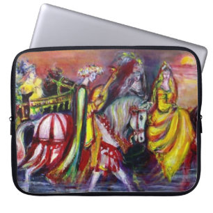 RIDERS IN THE NIGHT Fantasy Laptop Sleeve