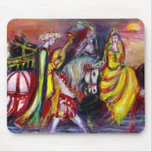 RIDERS IN THE NIGHT Fantasy Mouse Mat