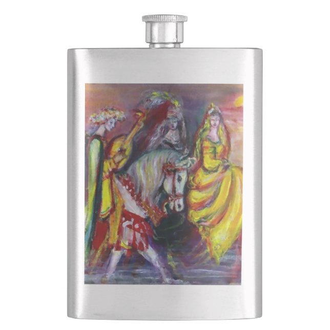 RIDERS IN THE NIGHT HIP FLASK (Front)