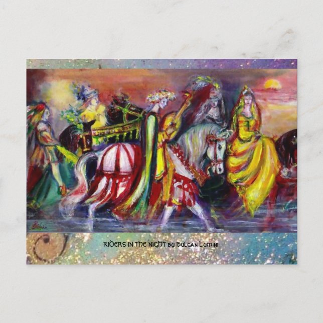 RIDERS IN THE NIGHT POSTCARD (Front)