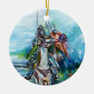 RIDERS IN THE STORM CERAMIC TREE DECORATION
