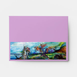 RIDERS IN THE STORM Mediaeval Knights Horseback Envelope