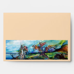 RIDERS IN THE STORM Mediaeval Knights Horseback Envelopes