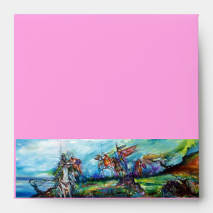 RIDERS IN THE STORM Mediaeval Knights Horseback Envelopes