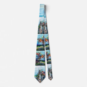 RIDERS IN THE STORM Mediaeval Knights Horseback Tie