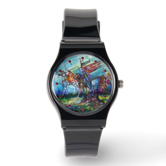 RIDERS IN THE STORM, Medieval Knights Horseback Watch (Front)