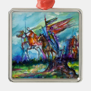 RIDERS IN THE STORM METAL TREE DECORATION