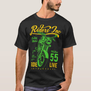 Riders Inc 1955 Vintage Retro Motorcycle 2 T-Shirt