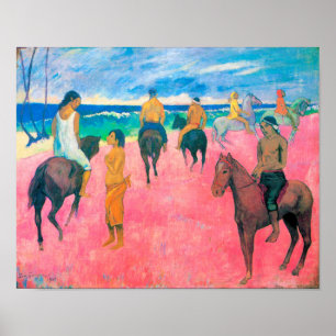 Riders on the Beach, Gauguin Poster