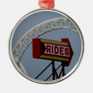 Rides and Roller Coaster Metal Tree Decoration