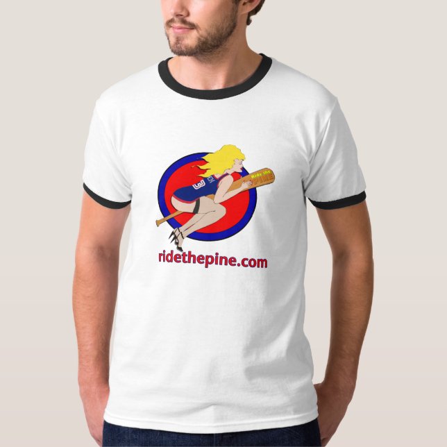 RideThePine Ringer T-Shirt (Front)