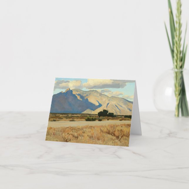 Ridge and Rillito, Arizona by Maynard Dixon Thank You Card (Front)