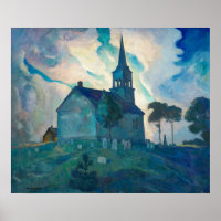 Ridge Church by Newell Convers Wyeth