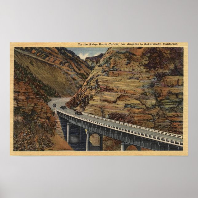 Ridge Route Cut-off, Going to Bakersfield Poster (Front)