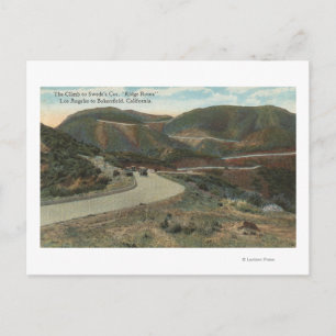 Ridge Route to Swede's Cut & Bakersfield Postcard