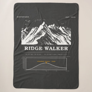 Ridge Walker Ridge Hike Elevation Profile Sherpa Blanket