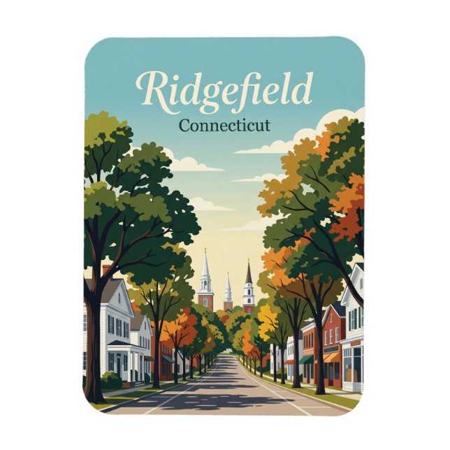 Ridgefield Connecticut Magnet (Vertical)