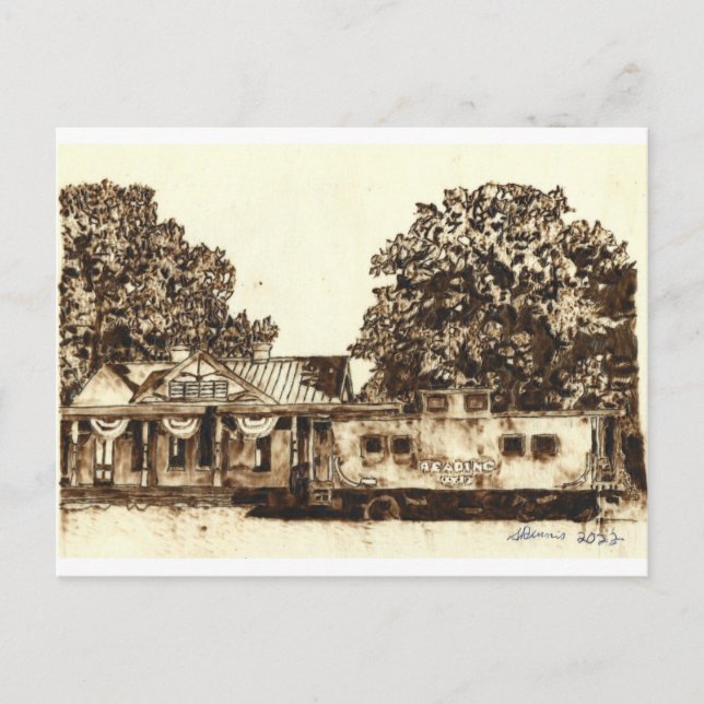 Ridgely Maryland Railroad - Postcard (Front)